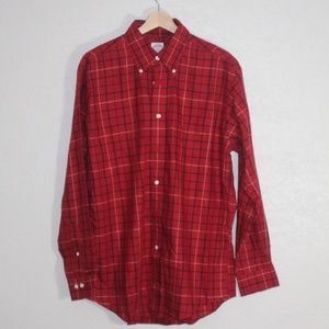 Red Plaid Brooks Brothers Sport Shirt
